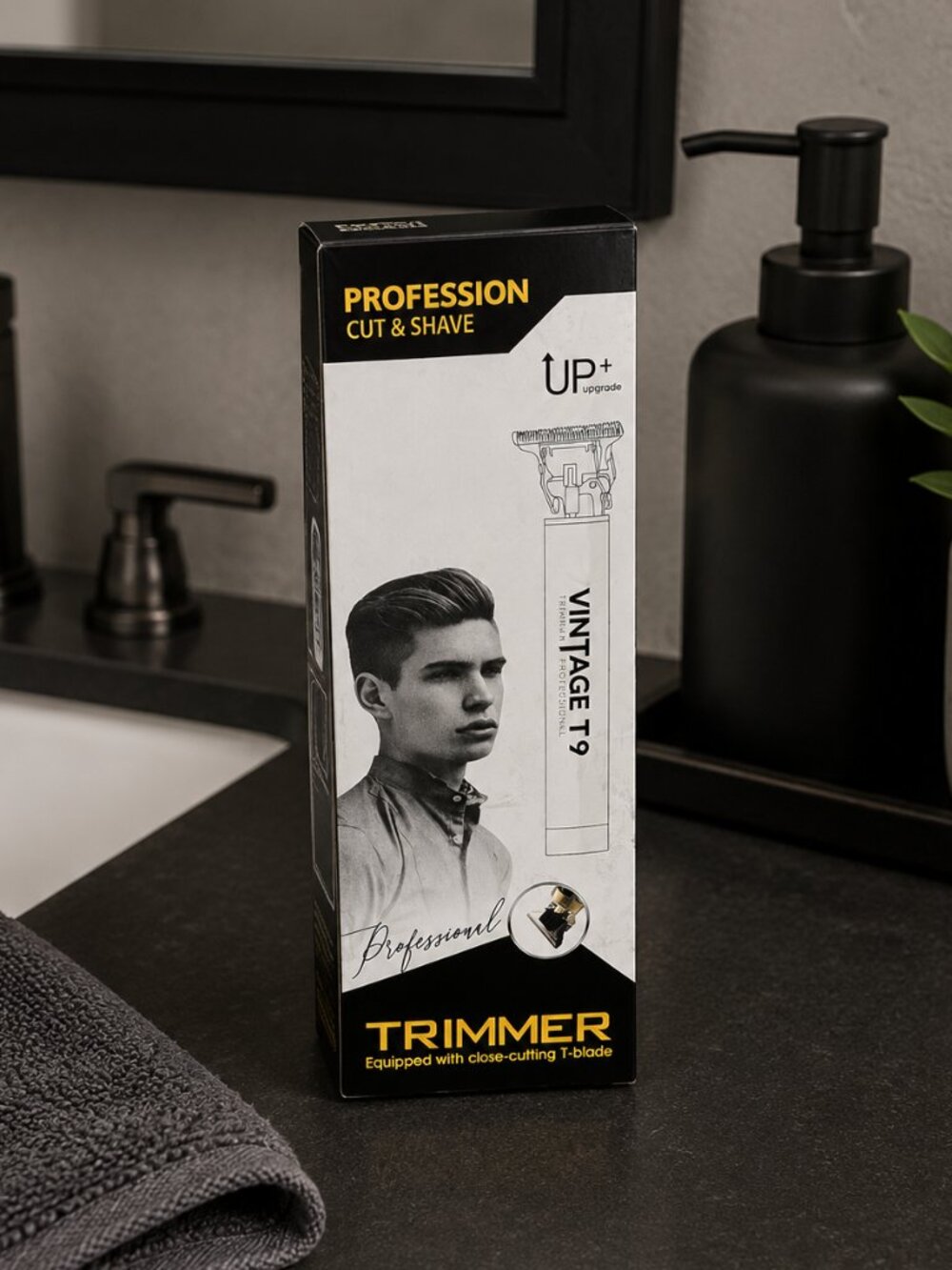 Vintage T9 Professional Hair Trimmer - Black